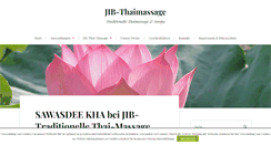 Desktop Screenshot of jib-thaimassage.de